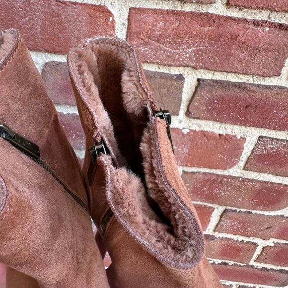 J/SLIDES $169 Tristan Tan Suede Sneaker Boots womens 8.5 NEW - Picture 10 of 13